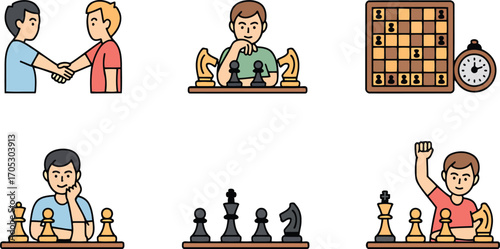 Chess Game Players Strategy Board Competition Sport Intellectual Challenge Tournament