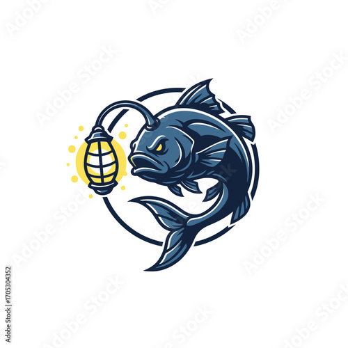 Anglerfish Mascot with Lantern A Deep Dive into the Depths