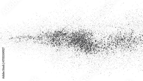 Abstract mild grunge texture effect vector background black isolated on white. Grunge background vector subtle grain dust and scratch distressed overlay design. 