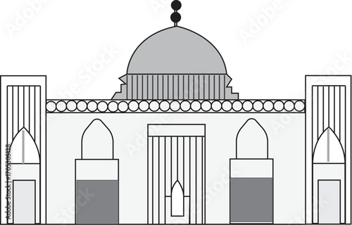 Islamic Mosque Vector Illustration
