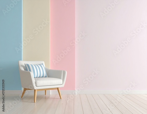 Pastel room with armchair