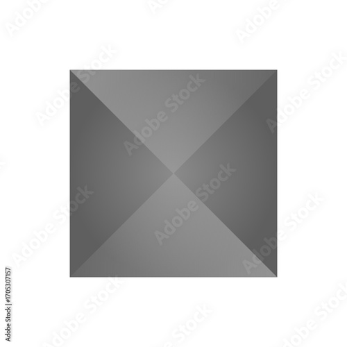 silver square stud vector