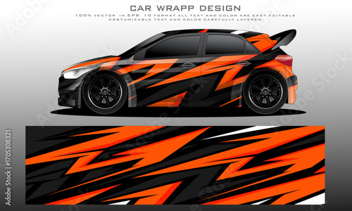 car livery graphic vector. abstract grunge background design for vehicle vinyl wrap and car branding