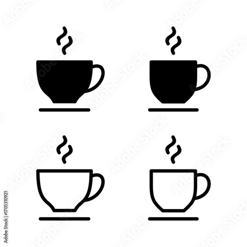 coffee cup icon vector illustration. cup a coffee sign and symbol