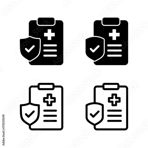 Medical insurance icon vector illustration. health insurance sign and symbol