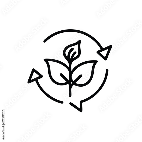 Eco Leaf, Renewable Energy, Green Recycling, Sustainable Living, Planet Care