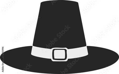 Pilgrim Hat Graphic illustration vector