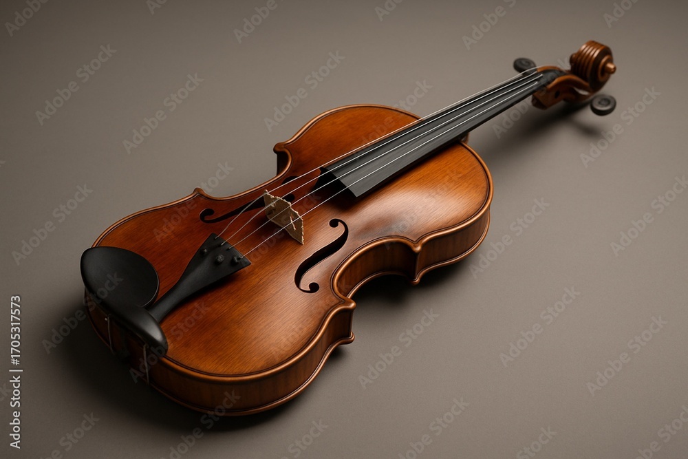 Fototapeta premium Photorealistic violin