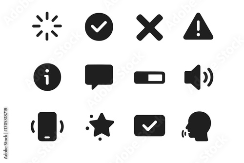 Feedback info effect progress popup notification tooltip icon loading menu vector ar