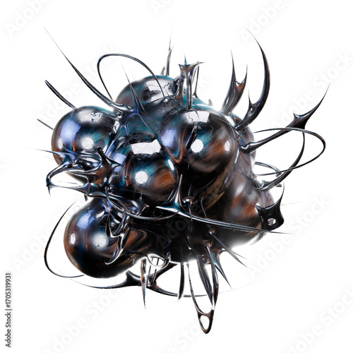 Smooth 3D chrome metallic futuristic style perfect for logo design poster or digital art