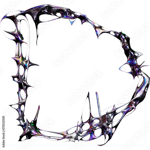 Classic 3D chrome metallic futuristic style perfect for logo design poster or digital art