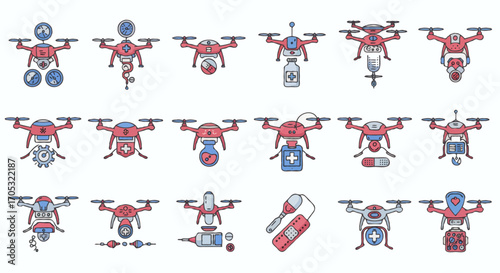 Future of Medicine Drones Revolutionizing Healthcare Delivery and Emergency Response Systems Collection