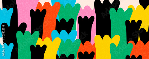 Collection of 70s poster, banner, cover, card. background . Set of retro wall decoration, groovy, trippy, colorful line. Vintage hippie wall art for interior, decorative, dots flayer simple and trendy