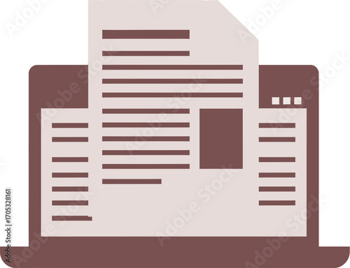 Digital document displayed on a modern laptop screen, representing online content and information