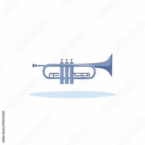 Simple Illustration of a Trumpet.