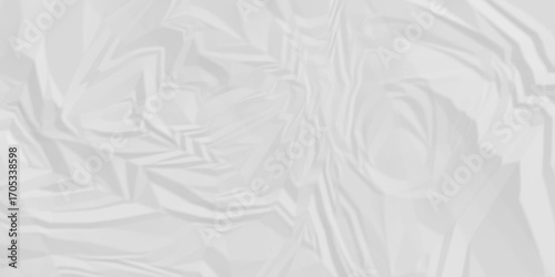 White crumpled paper texture . White wrinkled paper texture. White paper texture . White crumpled and top view textures can be used for background of text or any contents .	
