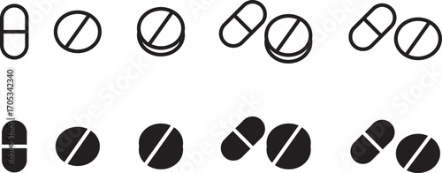 Eye dropper icon symbols. Vector illustration. Glue icon or logo isolated sign symbol vector. Medicine bottle icon illustration set with . dropper outline vector icon illustration isolated design for 
