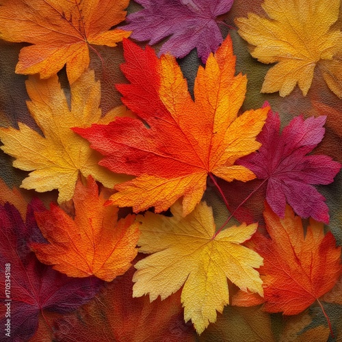Maple leaves autumn background