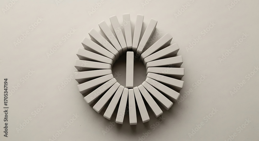 Obraz premium Abstract neutral arrangement using rectangles, geometric shapes concept