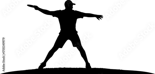 Disc golf player silhouette, Disc golf svg, Disc golf silhouette, Disc golf player svg, Disc golf player vector set.