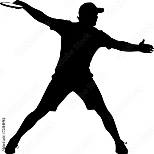 Disc golf player silhouette, Disc golf svg, Disc golf silhouette, Disc golf player svg, Disc golf player vector set.