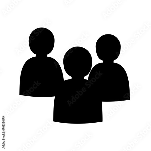 Silhouette Image of Three Individuals Showing Teamwork and Group Dynamics