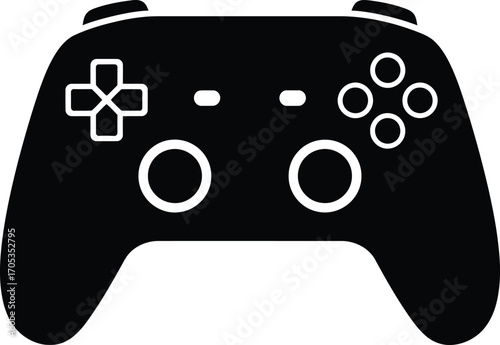 Video Game Controller Console Vector Icon - Gaming and Entertainment