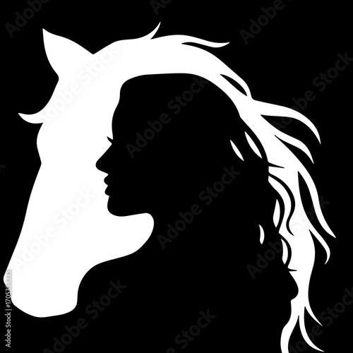 silhouette of a girl