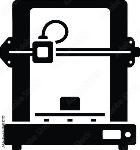 3D Printer Technology Manufacturing Icon