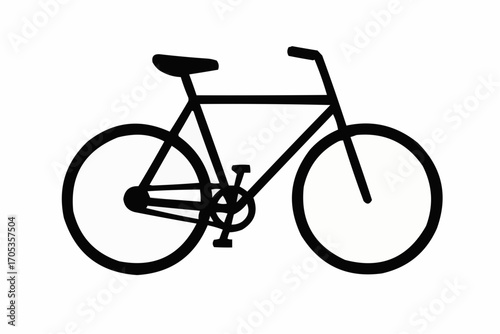 silhouette of a bicycle