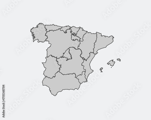 Spain Map Regions and Autonomous Communities