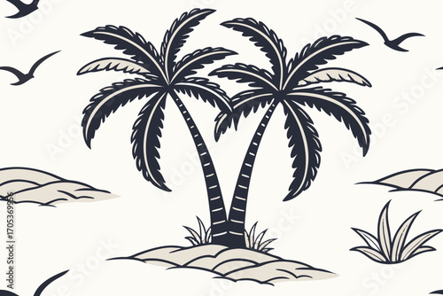 palm tree silhouette