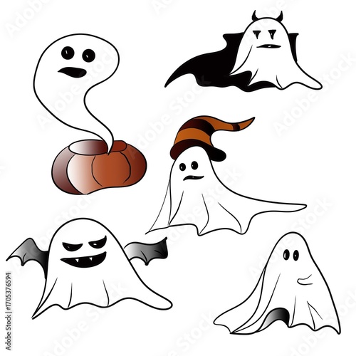 set of Halloween icons