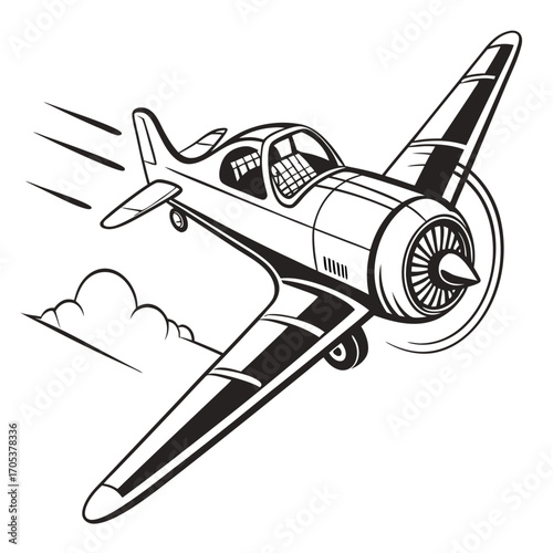 airplane isolated on white background