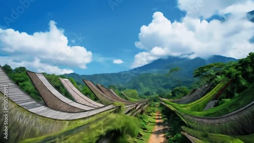 A captivating view of the traditional Toraja village in South Sulawesi  Indonesia