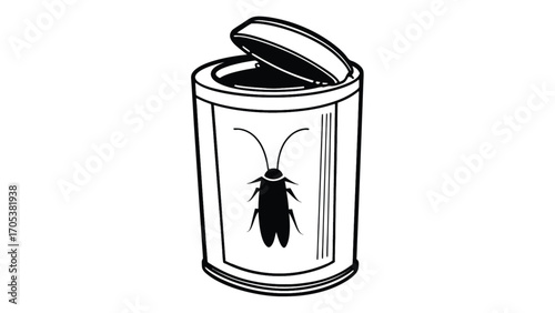 Cockroach insect killer powder box