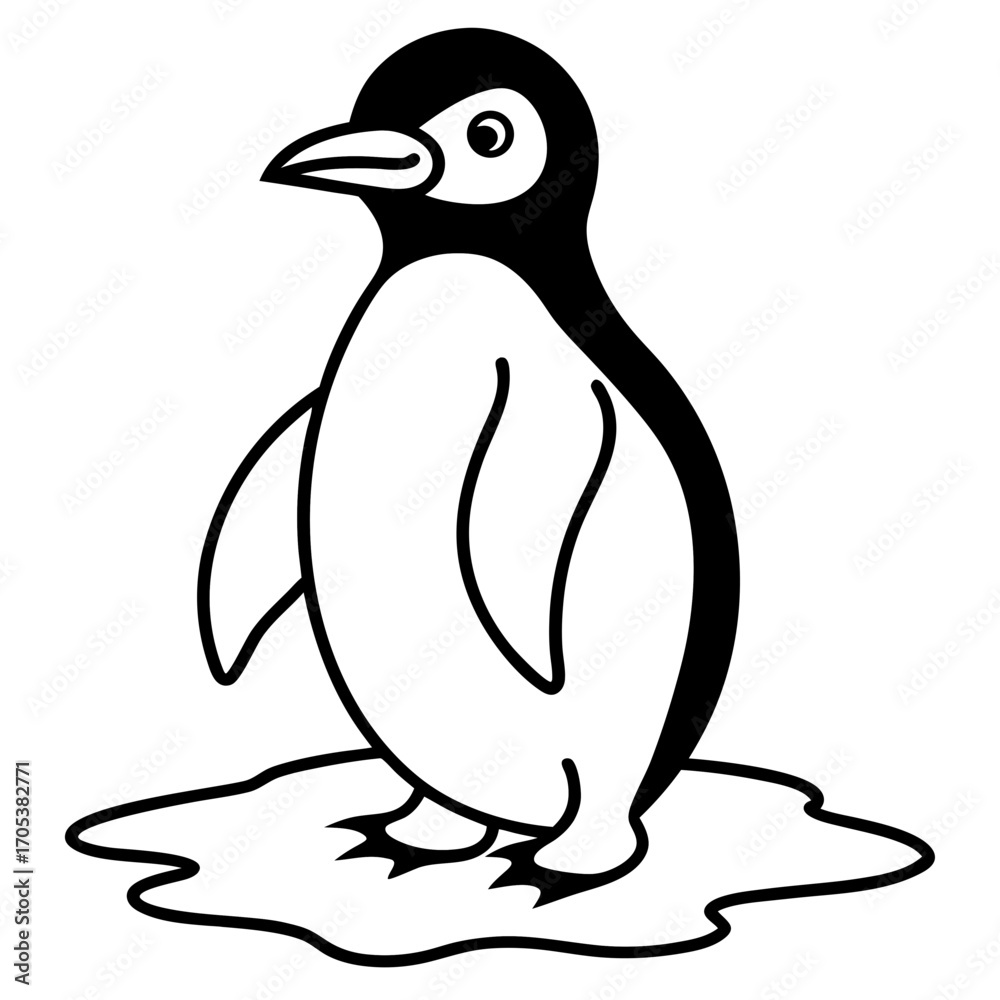 Fototapeta premium penguin vector illustration