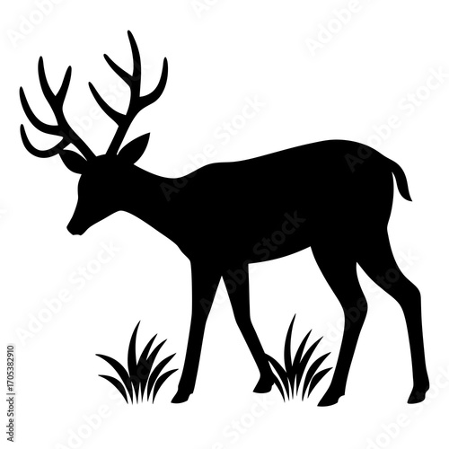 deer silhouette vector
