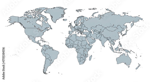 World Map Political Divisions Continents Countries Regions.