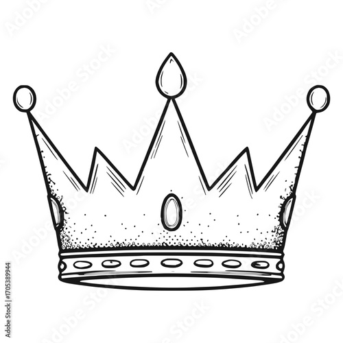 Drawing Crown vector Illustration Design 