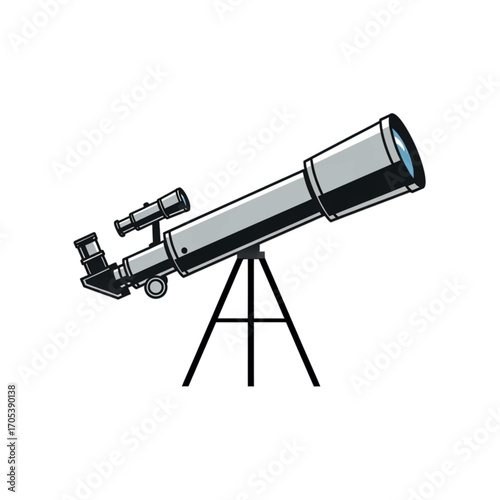 Telescope on a tripod for stargazing 1.