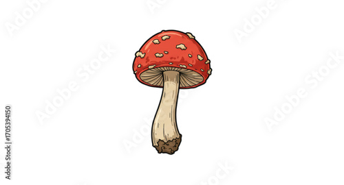 Red mushrooms