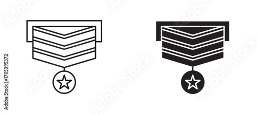 Veteran icons set for apps and web.