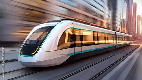 train in motion