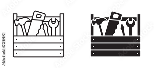 Toolbox icons set for apps and web.