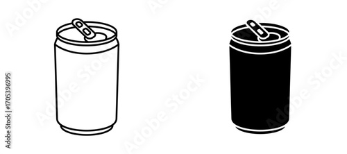 Soda can icons set for apps and web.