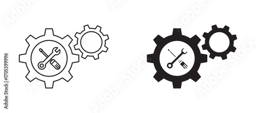 Maintainance icons set for apps and web.