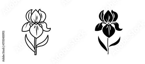 Iris icons set for apps and web.