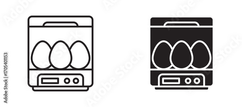 Incubator icons set for apps and web.