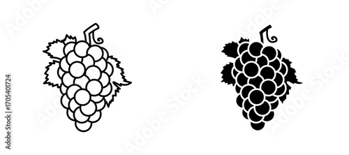 Grape icons set for apps and web.